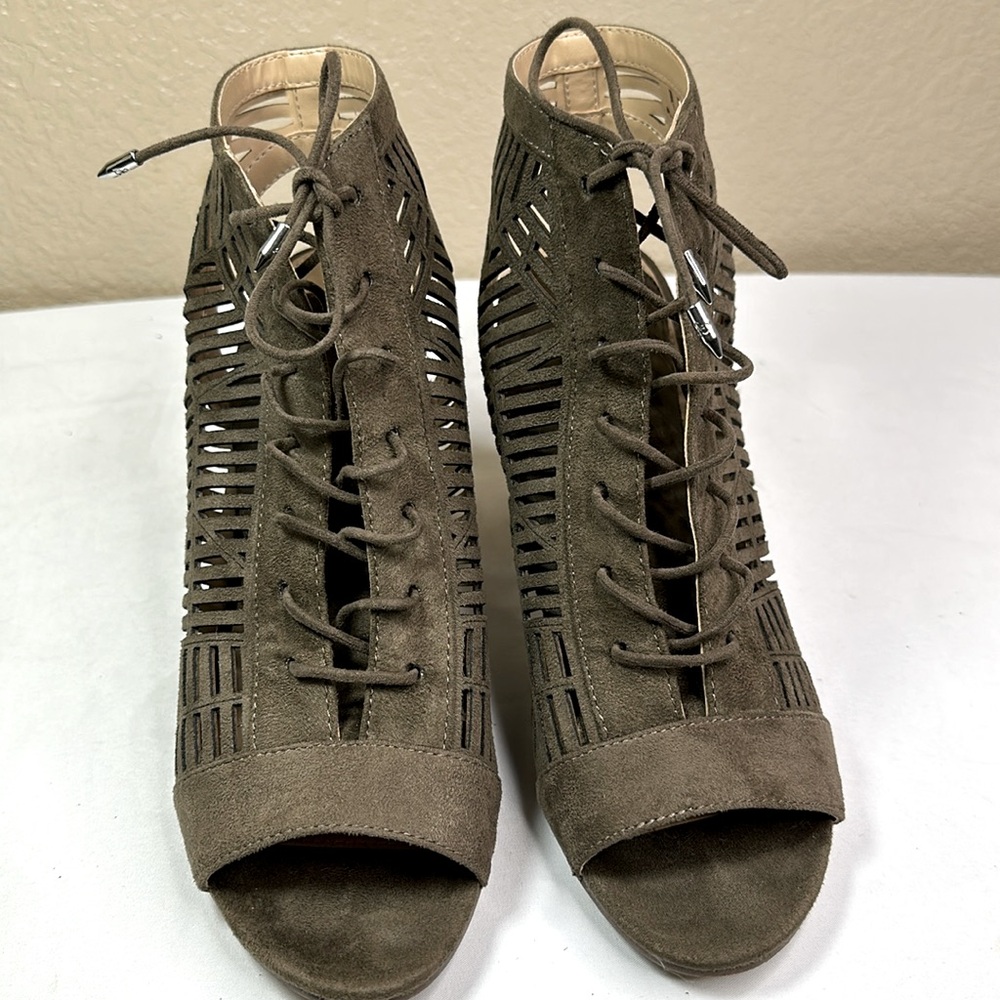 Sam Edelman| Rocco Lace Up Heeled Sandal Size‎ 8.5